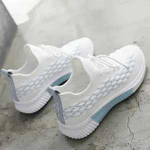 Women Sneakers Vulcanized Shoes Fashion Running Casual Mesh Lace-Up Flats Ladies Trainers Walking Outdoor Female Footwear Shoes